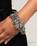 Paparazzi Jewelry Intentional Impression - Silver Butterfly Zi Bracelet 2024 - Pure Elegance by Kym