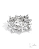 Paparazzi Jewelry Indulgent Ideal - White New Zi Collection Bracelet - Pure Elegance by Kym