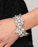 Paparazzi Jewelry Indulgent Ideal - White New Zi Collection Bracelet - Pure Elegance by Kym