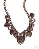 Paparazzi Jewelry Heart Hangout - Copper Necklace - Pure Elegance by Kym