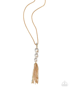 Paparazzi Jewelry Stacked Standpoint - Gold Necklace - Pure Elegance by Kym