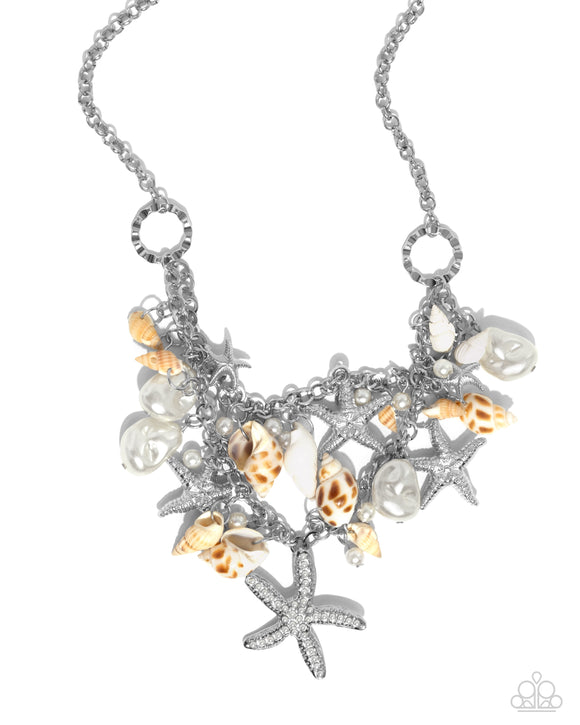 Paparazzi Jewelry Seashell Shanty - White Necklace