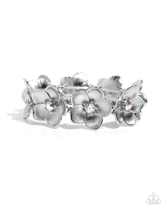 Paparazzi Jewelry General Grandeur - White Bracelet - Pure Elegance by Kym