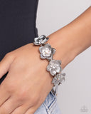 Paparazzi Jewelry General Grandeur - White Bracelet - Pure Elegance by Kym