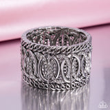 Paparazzi Jewelry Forged Fashion - White Bracelet - Pure Elegance by Kym