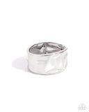 Paparazzi Jewelry Hammered Hope - Silver Bracelet - Pure Elegance by Kym