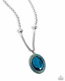 Paparazzi Jewelry Manufactured Majesty - Blue Necklace - Pure Elegance by Kym