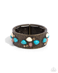 Paparazzi Jewelry Folksy Fame - Brass Bracelet - Pure Elegance by Kym