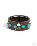 Paparazzi Jewelry Folksy Fame - Brass Bracelet - Pure Elegance by Kym