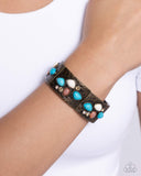 Paparazzi Jewelry Folksy Fame - Brass Bracelet - Pure Elegance by Kym