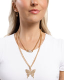 Paparazzi Jewelry Aerial Arrangement - Gold Necklace - Pure Elegance by Kym