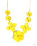 Paparazzi Jewelry Arranged Aria - Yellow Necklace - Pure Elegance by Kym