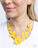 Paparazzi Jewelry Arranged Aria - Yellow Necklace - Pure Elegance by Kym