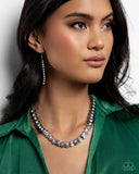 Paparazzi Jewelry Linked Lady - White Necklace - Pure Elegance by Kym