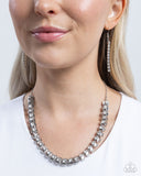 Paparazzi Jewelry Linked Lady - White Necklace - Pure Elegance by Kym