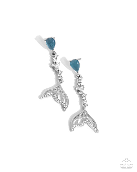 Paparazzi Jewelry Mermaid Motivation - Blue Earrings