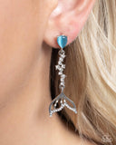 Paparazzi Jewelry Mermaid Motivation - Blue Earrings - Pure Elegance by Kym