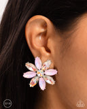 Paparazzi Jewelry Maiden Makeover - Pink Clip-On Earring - Pure Elegance by Kym