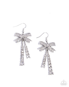 Paparazzi Jewelry Date Night Decadence - White Earrings - Pure Elegance by Kym