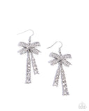 Paparazzi Jewelry Date Night Decadence - White Earrings - Pure Elegance by Kym