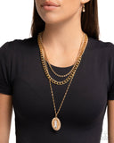 Paparazzi Jewelry Edgy Empire - Gold Necklace - Pure Elegance by Kym