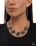 Paparazzi Jewelry Refreshing Roses - Silver Necklace - Pure Elegance by Kym