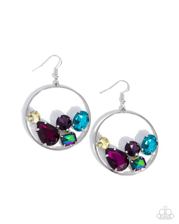 Paparazzi Jewelry Treasure Timbre - Multi Earrings - Pure Elegance by Kym