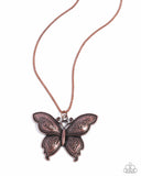 Paparazzi Jewelry Aerial Attraction - Copper Butterfly Necklace - Pure Elegance by Kym