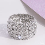 Paparazzi Jewelry Woven Wardrobe - White Bracelet - Pure Elegance by Kym