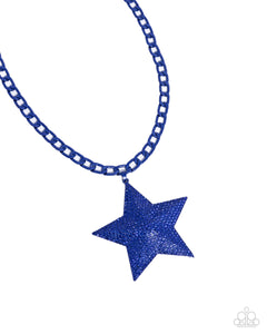 Paparazzi Jewelry Stellar Selfie - Blue Necklace - Pure Elegance by Kym