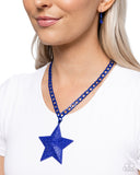 Paparazzi Jewelry Stellar Selfie - Blue Necklace - Pure Elegance by Kym