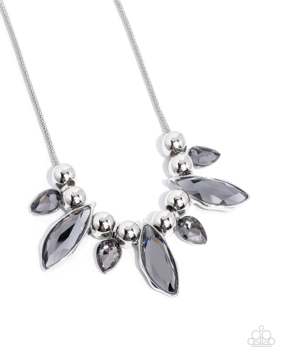 Paparazzi Jewelry Unrivaled Edge - Silver Necklace - Pure Elegance by Kym