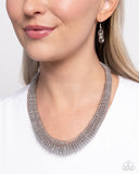 Paparazzi Jewelry Trenchant Tribute - Silver Necklace - Pure Elegance by Kym