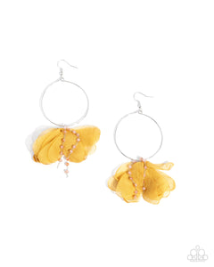 Paparazzi Jewelry Perennial Perspective - Yellow Earrings - Pure Elegance by Kym
