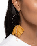 Paparazzi Jewelry Perennial Perspective - Yellow Earrings - Pure Elegance by Kym