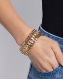 Paparazzi Jewelry Secure Shimmer - Gold Bracelet - Pure Elegance by Kym