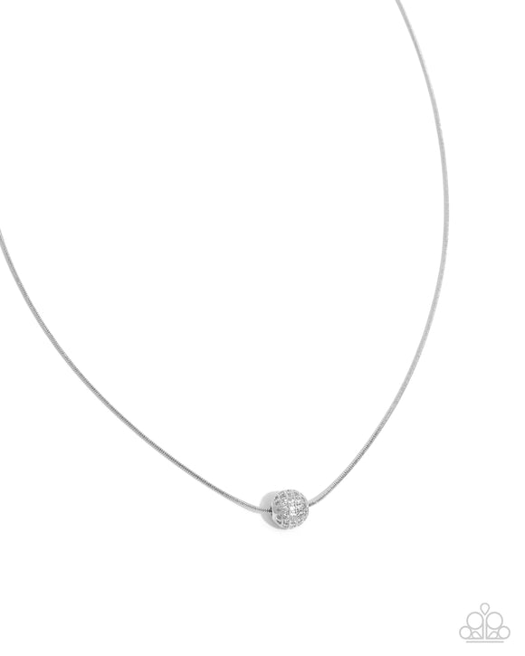 Paparazzi Jewelry Fearless Flair - White Necklace - Pure Elegance by Kym