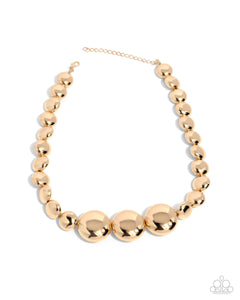 Paparazzi Jewelry Reflective Roar - Gold Necklace - Pure Elegance by Kym