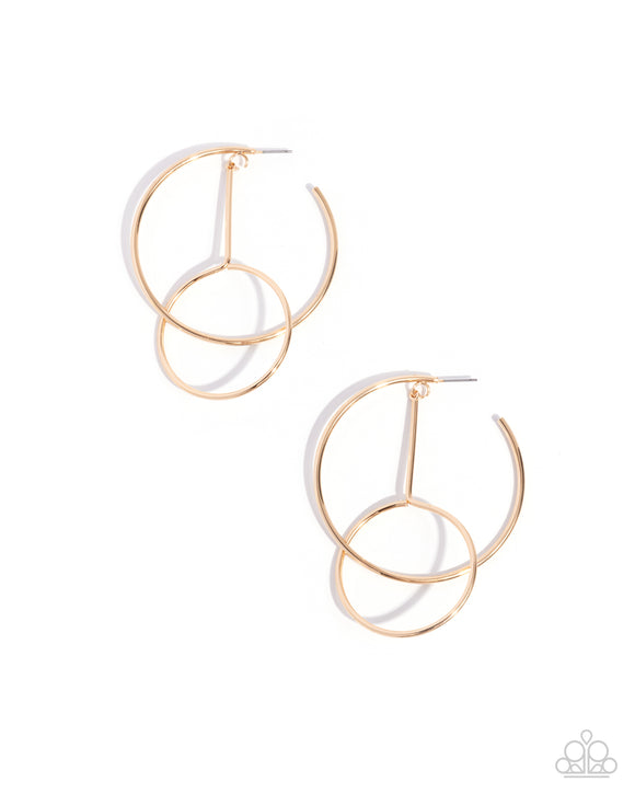 Paparazzi Jewelry Dreaming of Hoops - Gold Earrings