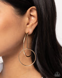 Paparazzi Jewelry Dreaming of Hoops - Gold Earrings - Pure Elegance by Kym