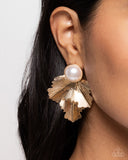 Paparazzi Jewelry Mermaid Memorate - Gold Earrings - Pure Elegance by Kym