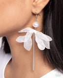 Paparazzi Jewelry Ballerina Build - White Earrings - Pure Elegance by Kym