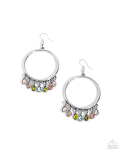 Paparazzi Jewelry Hooped Hello - Multi Earrings - Pure Elegance by Kym