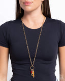 Paparazzi Jewelry First Day of School - Gold Necklace - Pure Elegance by Kym