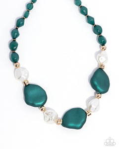 Paparazzi Jewelry Forever Feature - Green Necklace - Pure Elegance by Kym