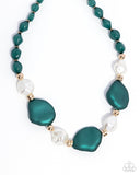 Paparazzi Jewelry Forever Feature - Green Necklace - Pure Elegance by Kym