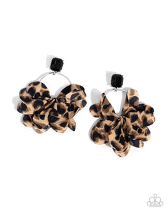 Paparazzi Jewelry Charming Cheetah - Black Earrings - Pure Elegance by Kym