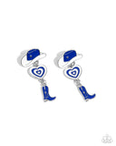Paparazzi Jewelry Swing Dance Delight - Blue Post Earring - Pure Elegance by Kym