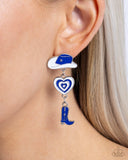 Paparazzi Jewelry Swing Dance Delight - Blue Post Earring - Pure Elegance by Kym