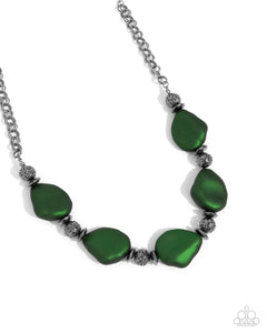 Paparazzi Jewelry Refulgent Reformation - Green Necklace - Pure Elegance by Kym